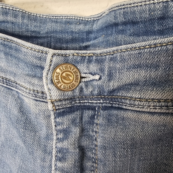 Seven7 Jeans Size 24‎ Stars and Seven Back Pocket Straight Leg High Rise - Picture 8 of 17